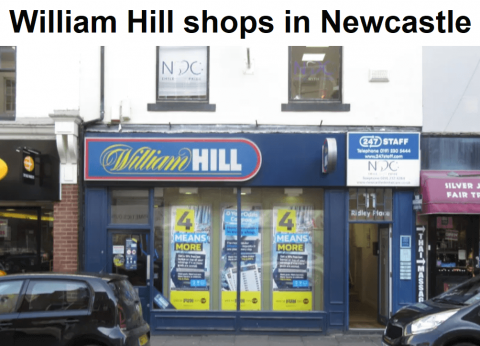 Top 10 William Hill shops in Newcastle