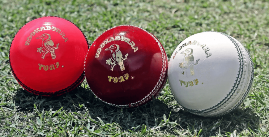 What are the three types of test cricket balls?